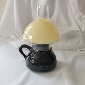 Vintage Dome Globe Hurricane Lamp Tealight Candlelight Holder Glass Chimney